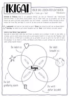 Vorschau - Arbeitsblätter - Ikigai - Arbeitsblätter, Infos und Übersicht / Sinn des Lebens - Seite 1