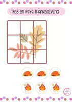Vista previa - Juegos / Gamificación - TRES EN RAYA THANKSGIVING - Portada