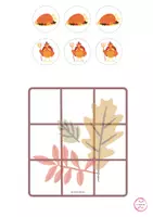 Vista previa - Juegos / Gamificación - TRES EN RAYA THANKSGIVING - página 1