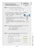 Vorschau - Arbeitsblätter - Prinzipien der Wirtschaftlichkeit | Wirtschaft Sekundarstufe Klasse 9-10 | Ökonomisches Prinzip, Produkt, Ressourcen, Nachhaltigkeit | Stationenlernen, Arbeitsblätter, Kopiervorlagen, Freiarbeit mit Lösungen - Seite 1