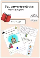 Vorschau - Stundenentwürfe - Das Wortartenmärchen Kapitel 2: Adjektive - Deckblatt
