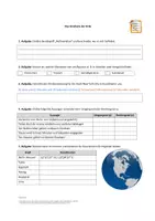Vorschau - Arbeitsblätter - Arbeitsblatt: Das Gradnetz der Erde (mit Lösung) - Deckblatt