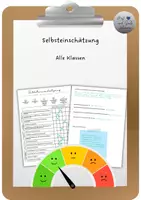 Vorschau - Anderer Materialtyp - Druckvorlage: Selbsteinschätzungsbogen für Schüler:innen #silvesterknaller25 #rabattraketen25 #rabattraketenzusalevester25 - Deckblatt