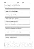 Vorschau - Arbeitsblätter - AB mit Fragen zum Thema "Rhön" + Lösungsblatt + Infografik - Deckblatt