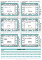 Vista previa - Tarjetas / Manipulativos - Adjectives and Adverbs Task Cards - página 1