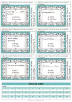 Vista previa - Tarjetas / Manipulativos - Adjectives and Adverbs Task Cards - página 2