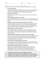 Vorschau - Arbeitsblätter - AB mit Fragen zum Thema "Rio Grande" + Lösungsblatt - Seite 1