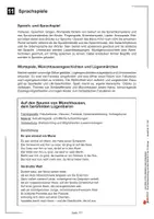 Vorschau - Spiele - Sprachspiele | Vorschule Grundschule Deutsch Klasse 1-4 | Klassenspiele, Pausenspiele, Schulfest, Gruppenspiele - Deckblatt