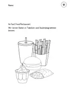 Vorschau - Arbeitsblätter - Daten: Tabellen und Diagramme Fast Food - Seite 3