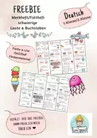 Vorschau - Fördermaterial/Inklusion - Kostenlos: Merkheft/Faltheft schwierige Laute, Buchstaben, Rechtschreibung, DaZ, DaZ, 1.Klasse, 2.Klasse - Deckblatt