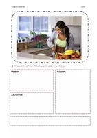 Vorschau - Arbeitsblätter - DaZ A2-B1 Bildbeschreibung Ernährung - Deckblatt