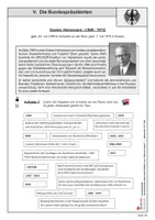Vorschau - Arbeitsblätter - Deutschlands führende Politiker von 1949 bis heute: Die Bundespräsidenten | Politik Sekundarstufe Klasse 7-10 | Arbeitsblätter, Kopiervorlagen, Freiarbeit mit Lösungen - Seite 2