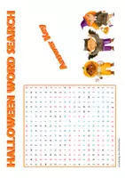 Vorschau - Arbeitsblätter - Halloween Word Search Puzzle - Seite 1