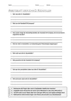 Vorschau - Arbeitsblätter - AB mit Fragen zum Thema "John D. Rockefeller" + Lösungsblatt - Deckblatt