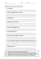 Vorschau - Arbeitsblätter - AB mit Fragen zum Thema "Roggen" + Lösungsblatt - Deckblatt