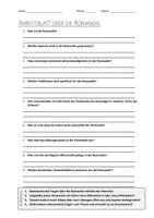 Vorschau - Arbeitsblätter - AB mit Fragen zum Thema "Romandie" + Lösungsblatt - Deckblatt