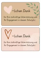 Vorschau - Bildkarten - Dankeskärtchen für Elternsprecher/in - Boho-Stil - Seite 2