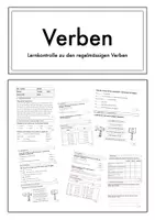 Vorschau - Test - VERBEN (3. und 4. Schulstufe) Lernkontrolle - Deckblatt
