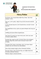 Vorschau - Arbeitsblätter - Personenbeschreibung: "Harry der Zauberer" von einfach bis schwer - Seite 3