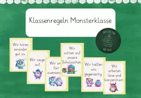 Vorschau - Arbeitsblätter - Materialpaket Monsterklasse - Deckblatt