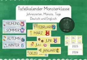 Vorschau - Bildkarten - Tafelkalender Monsterklasse - Seite 1