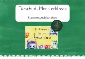 Vorschau - Poster - Türschild für die Monsterklasse - Deckblatt