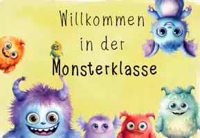 Vorschau - Poster - Türschild für die Monsterklasse - Seite 1