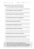 Vorschau - Arbeitsblätter - Lernposter + AB mit Fragen zum Thema "Die Rote Zora" + Lösungsblatt + Mindmap + Infografik - Seite 1