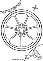 Vorschau - Spiele - Bastelvorlage "Früchte-Girlande" Sommer Klassenprojekt Dekoration - Seite 1