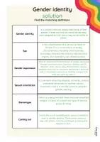 Vorschau - Arbeitsblätter - Gender Identity - Find the match! - Seite 3