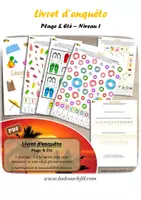 Aperçu - Jeux - Kit Livrets d'enquête Plage et Eté - Niveaux 1 et 2 - Page 1