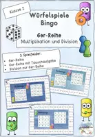 Vorschau - Spiele - Würfelspiel Rechenbingo Multiplikation u. Division: 6er-Reihe - Deckblatt