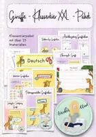 Vorschau - Arbeitsblätter - Materialpaket XXL Klassentier Giraffe - Giraffenklasse Sorglospaket - Deckblatt
