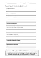 Vorschau - Arbeitsblätter - AB mit Fragen zum Thema "Rotfuchs" + Lösungsblatt + Infografik - Deckblatt