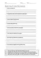 Vorschau - Arbeitsblätter - AB mit Fragen zum Thema "Rothirsch" + Lösungsblatt + Infografik - Deckblatt