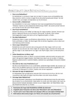 Vorschau - Arbeitsblätter - AB mit Fragen zum Thema "Rotkehlchen" + Lösungsblatt - Seite 1