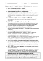 Vorschau - Arbeitsblätter - Lernposter + AB mit Fragen zum Thema "Joanne K. Rowling" + Lösungsblatt + Infografik - Seite 3
