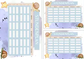 Vorschau - Mal- und Bastelvorlagen - Stundenplan für die Schneckenklasse - Seite 2