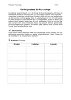 Vorschau - Arbeitsblätter - Grundannahmen Psychologie Erleben Verhalten Handeln Fall + Lösung - Seite 1