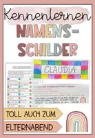 Vorschau - Anderer Materialtyp - Namensschilder gestalten - editierbar - Deckblatt