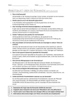 Vorschau - Arbeitsblätter - AB mit Fragen zum Thema "Romandie" + Lösungsblatt - Seite 1