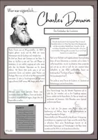 Vorschau - Arbeitsblätter - Charles Darwin - Der Entdecker der Evolution - Deckblatt