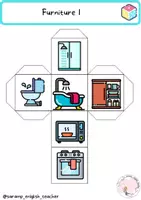 Vista previa - Manualidades / Dibujos para colorear - STORYCUBES: FURNITURE - página 2