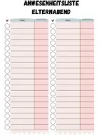 Vorschau - Lehrpläne/Lehrermaterial - Einen Elternabend vorbereiten - Anwesenheitsliste - Seite 2