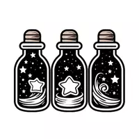 Vorschau - selbst erstellte Cliparts/Grafiken - Zaubertränke - Cliparts - Schwarz/Weiß - kommerziell nutzbar - Teil des wachsenden "Zauberei - Megapakets" - Seite 3