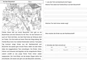 Vorschau - Stationenlernen - Bauernhof | lesen | Leseverstehen - Seite 3