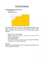 Vorschau - Stationenlernen - Umfangs- und Flächenberechnung von Rechtecken - Stationen - Deckblatt