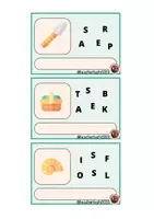 Vista previa - Tarjetas / Manipulativos - Vocabulary cards Prehistory - página 1