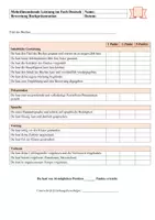 Vorschau - Präsentationen/Tafelbilder - 📚 Bewertungsbogen digitale Buchvorstellung – DOCX & PDF - Seite 1