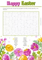 Vista previa - Hojas de trabajo - Easter Vocabulary Word Search Puzzle - Portada